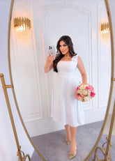 Vestido midi branco REF. 9680