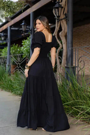 Vestido longo preto REF. 9789