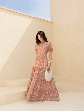 Vestido longo rosê REF. 8647