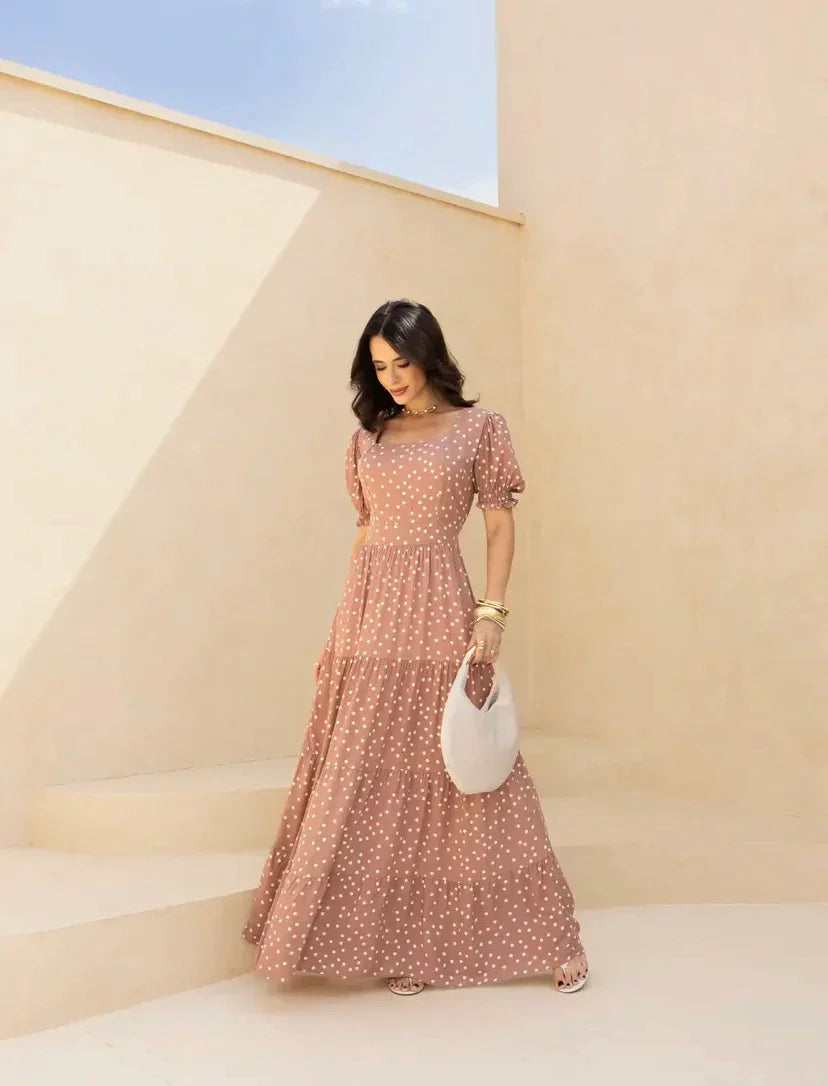 Vestido longo rosê REF. 8647