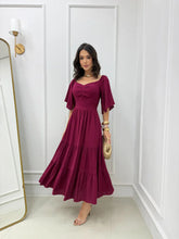 Vestido maxi midi marsala REF. 9790