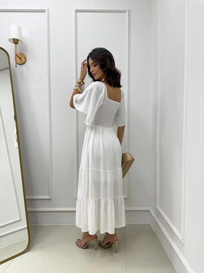 Vestido maxi midi branco REF. 9790