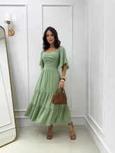 Vestido maxi midi verde menta REF. 9790