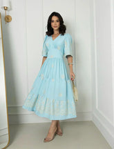 Vestido midi azul REF. 9145