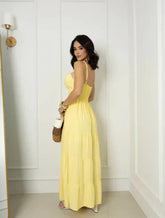 Vestido longo amarelo REF. 9245