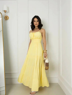 Vestido longo amarelo REF. 9245