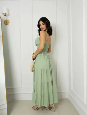 Vestido longo verde REF. 9245