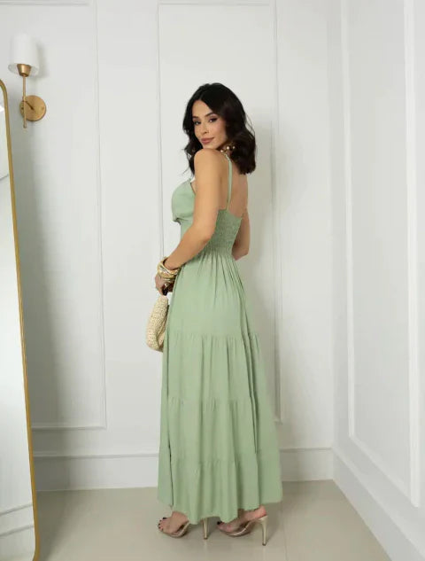 Vestido longo verde REF. 9245