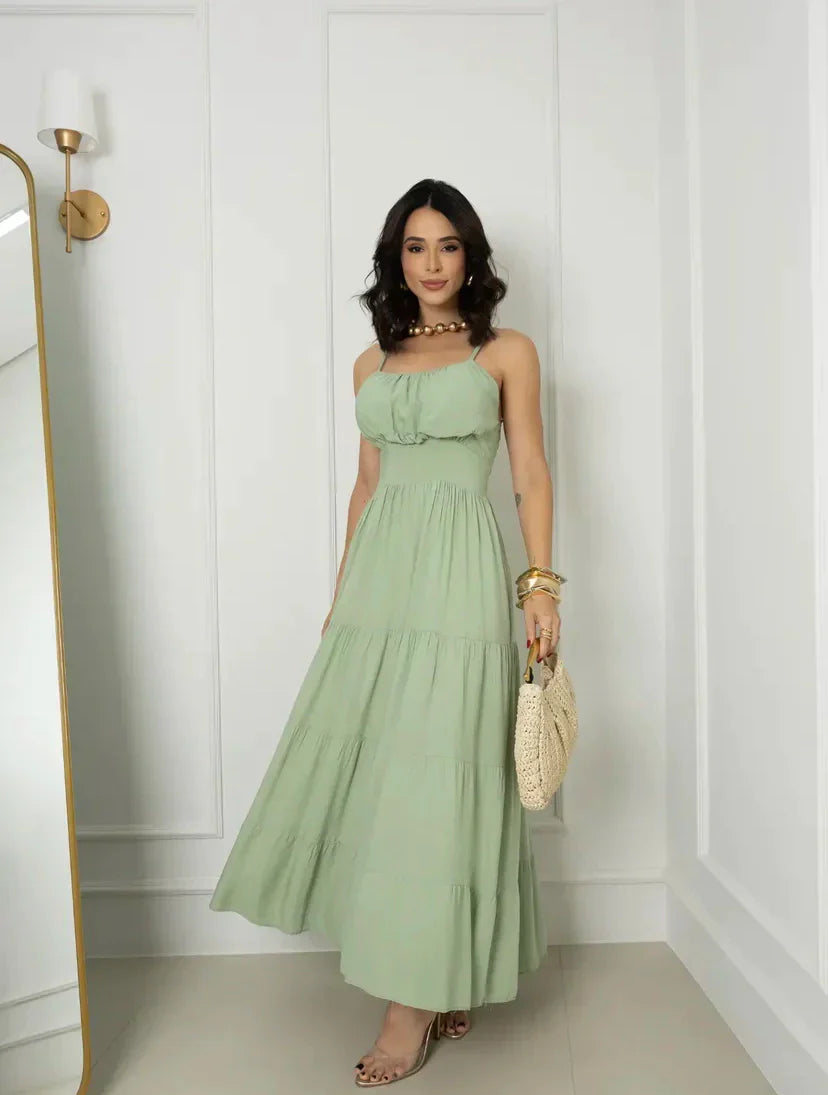 Vestido longo verde REF. 9245