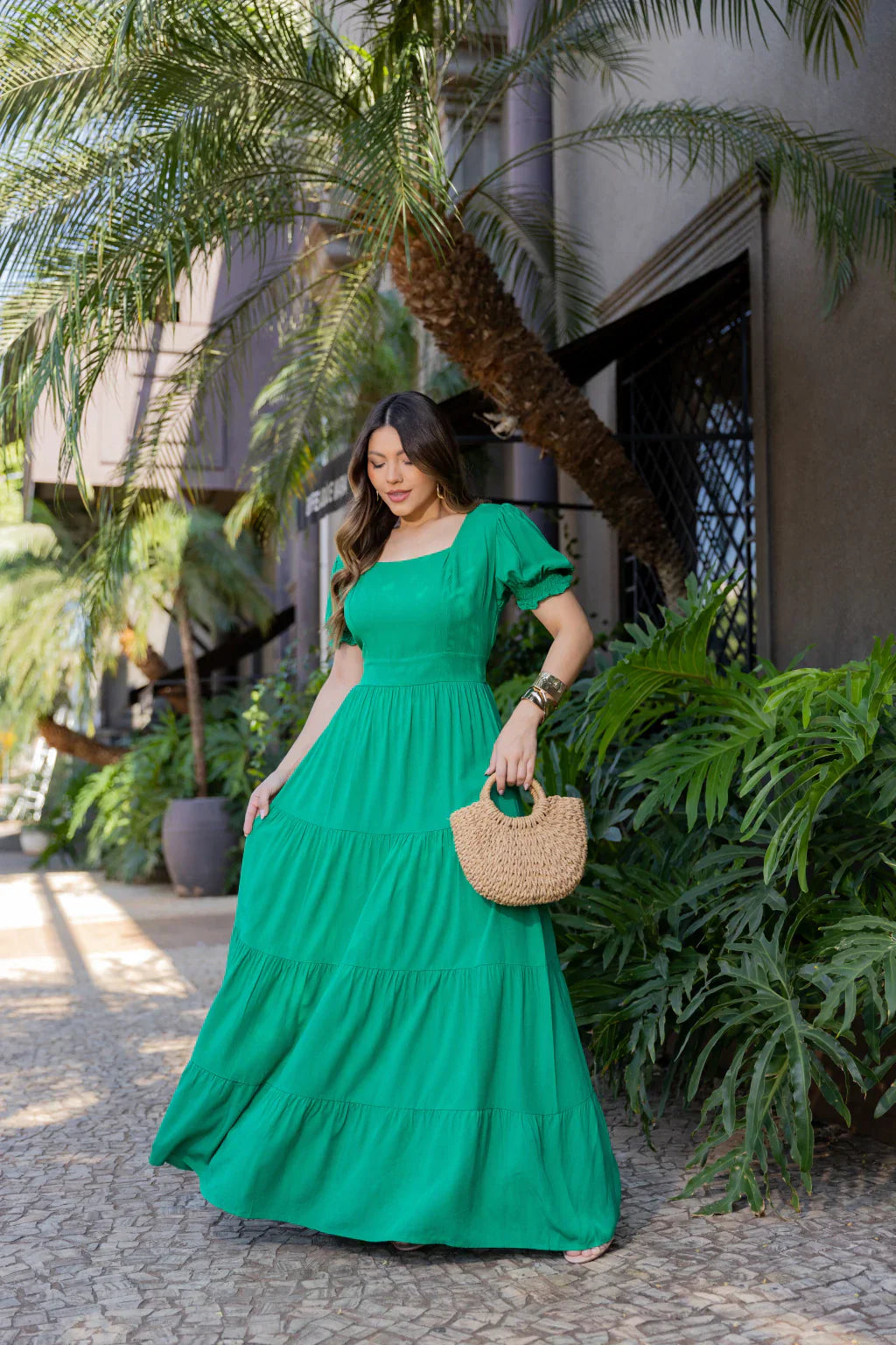 Vestido longo verde REF. 9789