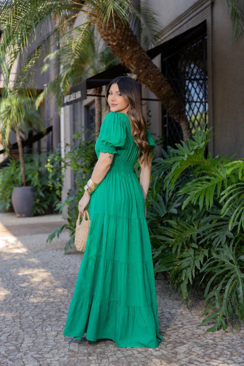 Vestido longo verde REF. 9789